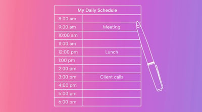 How to Create Your Own Daily Schedule Template