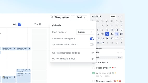 Hide Tasks or Show tasks on the Calendar