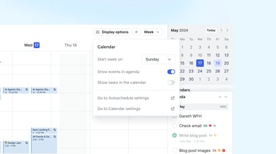 Hide Tasks or Show tasks on the Calendar