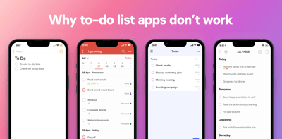 Stop Using To-Do List Apps Like Todoist, TickTick and Any.do. Here’s Why.