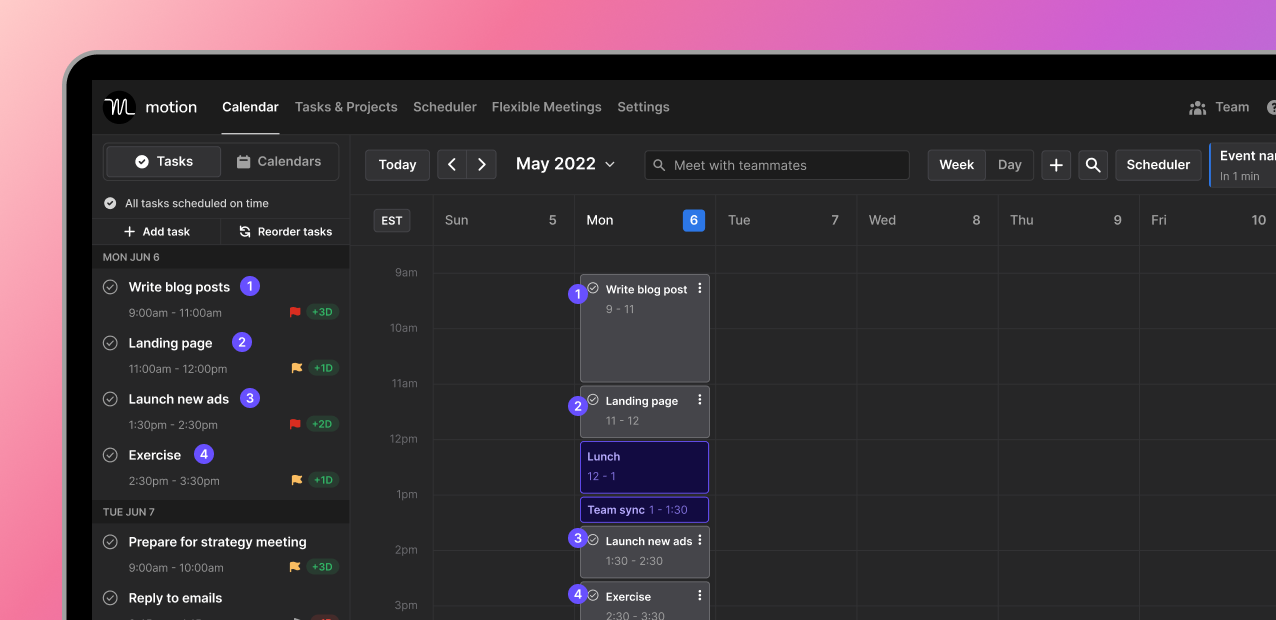 Automatic task scheduler boosts productivity